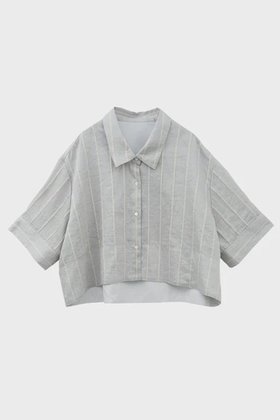 【スタニングルアー/STUNNING LURE】 ロールアップクロップドシャツ人気、トレンドファッション・服の通販 founy(ファニー) ファッション Fashion レディースファッション Fashion for Women トップス・カットソー Cut & Sew Tops シャツ・ブラウス・オフィスカジュアル Elegant Blouses & Button-Ups ウォッシャブル Machine Washable ショート Short, Short Length スリーブ Sleeve, Long Sleeve / Short Sleeve トレンド Trend, Trending Now 夏 Summer |ID:prp329100004930980