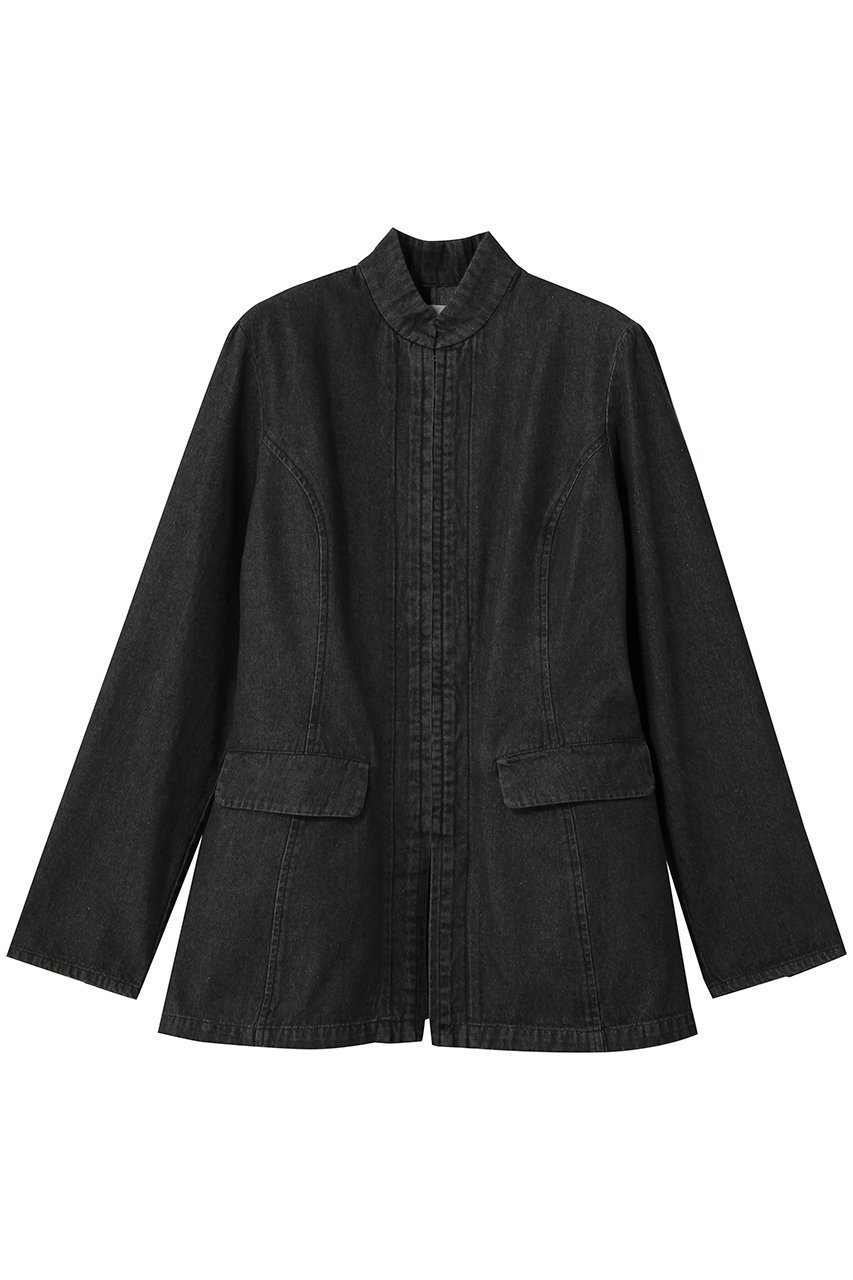 【ハー/HER.】のスタンドカラーデニムジャケット 人気、トレンドファッション・服の通販 founy(ファニー) 　ファッション　Fashion　レディースファッション　Fashion for Women　アウター　Coat / Outerwear Collection　レディースジャケット・軽アウター　Jackets　デニムジャケット / カジュアルアウター　Denim Jackets　シンプル　Simple, Minimal　ジャケット　Jacket, Outerwear　デニム　Denim, Jeans Material　トレンド　Trend, Trending Now　フロント　Front, Front Design　ボトム　Bottoms, Lower Wear　切替　Switching, Contrast Panel　 other-1|ID: prp329100004930983 ipo3291000000037009649