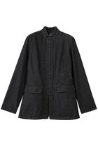 【ハー/HER.】のスタンドカラーデニムジャケット 人気、トレンドファッション・服の通販 founy(ファニー) ファッション Fashion レディースファッション Fashion for Women アウター Coat / Outerwear Collection レディースジャケット・軽アウター Jackets デニムジャケット / カジュアルアウター Denim Jackets シンプル Simple, Minimal ジャケット Jacket, Outerwear デニム Denim, Jeans Material トレンド Trend, Trending Now フロント Front, Front Design ボトム Bottoms, Lower Wear 切替 Switching, Contrast Panel thumbnail ブラック|ID: prp329100004930983 ipo3291000000037009650