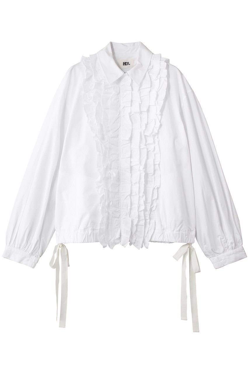 【ハー/HER.】のコットンリネンフリルブルゾン 人気、トレンドファッション・服の通販 founy(ファニー) 　ファッション　Fashion　レディースファッション　Fashion for Women　アウター　Coat / Outerwear Collection　レディースジャケット・軽アウター　Jackets　ブルゾンジャケット・スポーティアウター　Blouson Jackets　おすすめ　Recommended / Our Picks　ジャケット　Jacket, Outerwear　ティアード　Tiered, Tiered Style　バルーン　Balloon, Balloon Silhouette　フリル　Frill, Ruffle　ブルゾン　Blouson, Bomber Jacket　リネン　Linen, Linen Fabric　リボン　Ribbon, Bow　 other-1|ID: prp329100004930984 ipo3291000000037009665