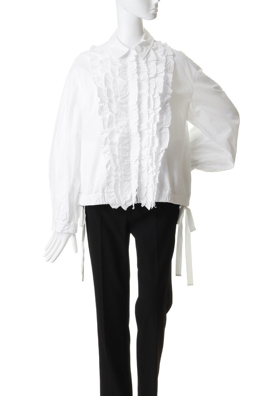 【ハー/HER.】のコットンリネンフリルブルゾン 人気、トレンドファッション・服の通販 founy(ファニー) 　ファッション　Fashion　レディースファッション　Fashion for Women　アウター　Coat / Outerwear Collection　レディースジャケット・軽アウター　Jackets　ブルゾンジャケット・スポーティアウター　Blouson Jackets　おすすめ　Recommended / Our Picks　ジャケット　Jacket, Outerwear　ティアード　Tiered, Tiered Style　バルーン　Balloon, Balloon Silhouette　フリル　Frill, Ruffle　ブルゾン　Blouson, Bomber Jacket　リネン　Linen, Linen Fabric　リボン　Ribbon, Bow　other-2|ID: prp329100004930984 ipo3291000000037009670