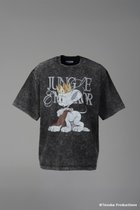 【メゾンスペシャル/MAISON SPECIAL】の【UNISEX】【TEZUKA CHARACTERS for MAISON SPECIAL】- JUNGLE EMPEROR LEO - Prime-Over Fade Crew Neck Graphic T-Shirt/- ジャングル大帝レオ - フェードクルーネックグラフィックT D.BLK(ブラック)|ID: prp329100004930997 ipo3291000000037239659