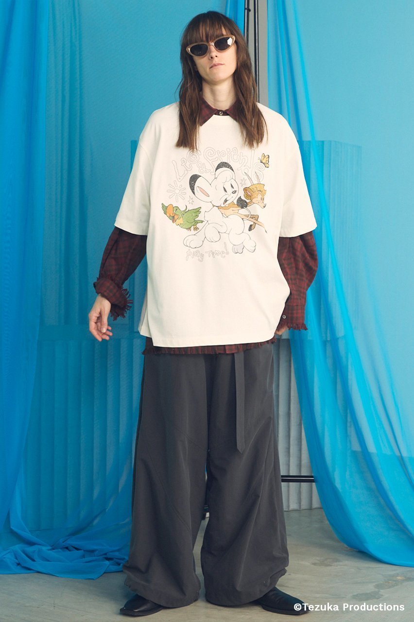 【メゾンスペシャル/MAISON SPECIAL】の【UNISEX】【TEZUKA CHARACTERS for MAISON SPECIAL】- JUNGLE EMPEROR LEO - Prime-Over Crew Neck Graphic T-Shirt/- ジャングル大帝レオ - プライムオーバークルーネックグラフィックTシャツ 人気、トレンドファッション・服の通販 founy(ファニー) 　ファッション　Fashion　レディースファッション　Fashion for Women　トップス・カットソー　Cut & Sew Tops　シャツ・ブラウス・オフィスカジュアル　Elegant Blouses & Button-Ups　ロングTシャツ・Tシャツ　Longline T-Shirts & Tees　カットソー・ベーシックTシャツ　Cut-and-Sewn Tops / Stretch Tees & Basics　イラスト　Illustration　インナー　Innerwear　カットソー　Cut and Sewn Top　キャラクター　Character, Licensed Characters　グラフィック　Graphic, Graphic Design　ショルダー　Shoulder, Shoulder Strap　ショート　Short, Short Length　シルケット　Silket, Silky Cotton　シンプル　Simple, Minimal　スリーブ　Sleeve, Long Sleeve / Short Sleeve　ドロップ　Drop Shoulder, Dropped Style　定番　Standard, Basic Item　バランス　Balance, Style Balance　パターン　Pattern, Design Print　フィット　Fit, Slim Fit　プリント　Print, Printed Pattern　ユニセックス　Unisex, Genderless　エレガント 上品　Elegant　新作・新入荷　New Arrivals / New In　other-3|ID: prp329100004930999 ipo3291000000037009810