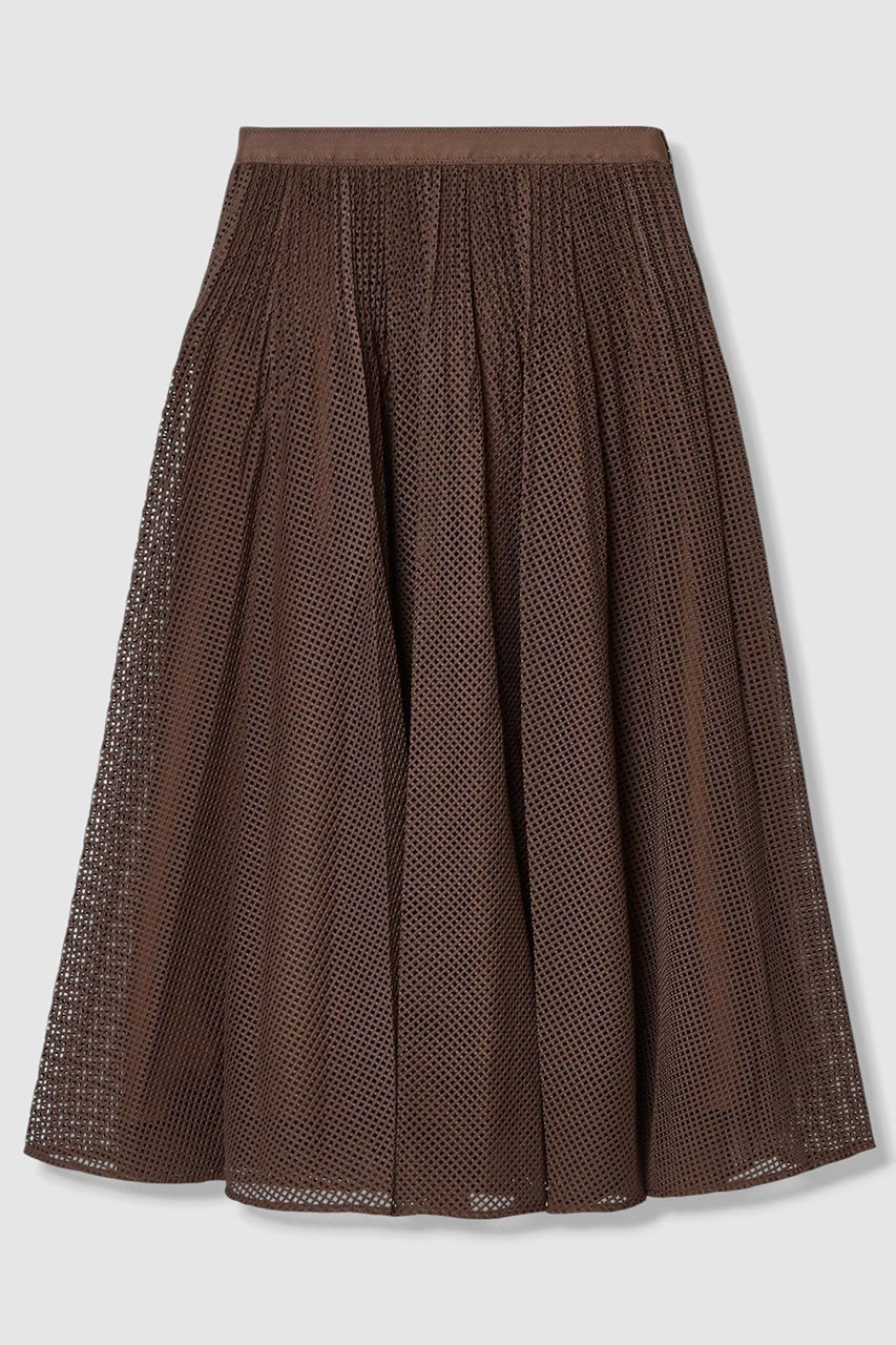 【アナイ/ANAYI】の【セットアップ対応商品】メッシュラッセルプリーツ スカート インテリア・キッズ・メンズ・レディースファッション・服の通販 founy(ファニー) 　ファッション　Fashion　レディースファッション　Fashion for Women　セットアップ　Matching Sets　スカート・ミニ/ミディ/マキシ　Skirts / Mini, Midi & Maxi Skirts　スカート　Skirts　プリーツスカート / 上品フェミニンスタイル　Pleated Skirts　ロングスカート　Long Skirts / Maxi & Midi Skirts　おすすめ　Recommended / Our Picks　エレガント 上品　Elegant　スポーティ　Sporty, Casual Athletic　セットアップ　Set-Up, Coordinated Outfit　バランス　Balance, Style Balance　ブルゾン　Blouson, Bomber Jacket　プリーツ　Pleats, Pleated　メッシュ　Mesh, Net Fabric　ラッセル　Raschel, Raschel Lace　ロング　Long, Long-Length　ブラウン|ID: prp329100004931067 ipo3291000000037010541