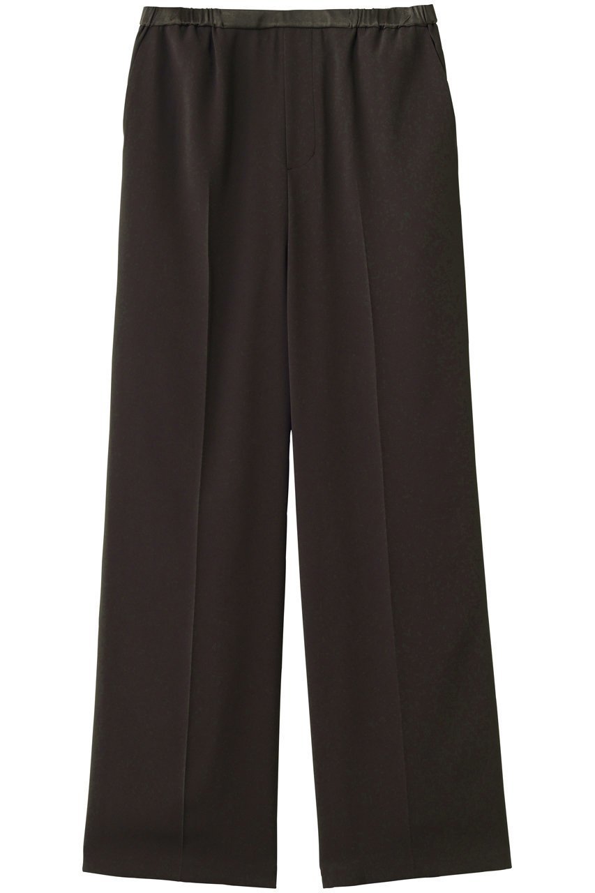 【ウィムガゼット/Whim Gazette】のトリアセパンツ インテリア・キッズ・メンズ・レディースファッション・服の通販 founy(ファニー) 　ファッション　Fashion　レディースファッション　Fashion for Women　パンツ　Pants & Trousers　おすすめ　Recommended / Our Picks　なめらか　Smooth, Silky Texture　サテン　Satin, Glossy Fabric　ストレッチ　Stretch, Stretchy Fabric　ストレート　Straight, Straight Cut　セットアップ　Set-Up, Coordinated Outfit　ドレープ　Drape, Draping Fabric　ドローストリング　Drawstring, Pull Cord　フォルム　Silhouette, Form　フロント　Front, Front Design　モダン　Modern, Contemporary　リラックス　Relax, Relaxed Fit　ワイド　Wide, Wide Fit　エレガント 上品　Elegant　ブラウン|ID: prp329100004931097 ipo3291000000037010898