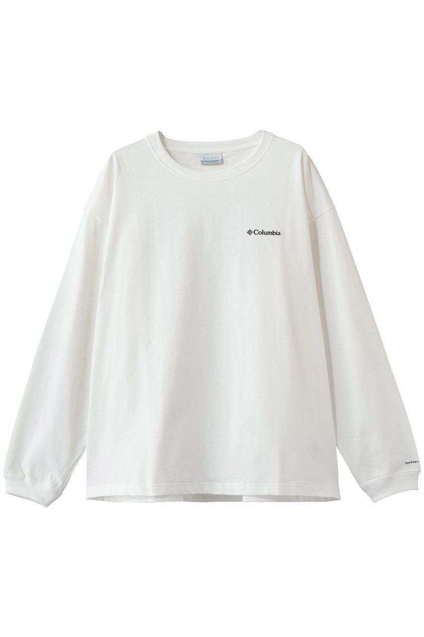 【コロンビア/Columbia】の【UNISEX】ロマビスタグラフィックロングスリーブTシャツ インテリア・キッズ・メンズ・レディースファッション・服の通販 founy(ファニー) 　ファッション　Fashion　レディースファッション　Fashion for Women　トップス・カットソー　Cut & Sew Tops　シャツ・ブラウス・オフィスカジュアル　Elegant Blouses & Button-Ups　ロングTシャツ・Tシャツ　Longline T-Shirts & Tees　スポーツウェア　Functional & Stylish Sportswear　スポーツ トップス　Athletic Tops / Workout Tops / Training Shirts　ユニセックス　Unisex, Genderless　アウトドア　Outdoor Clothing　グラフィック　Graphic, Graphic Design　スポーツ　Sports, Activewear　フィット　Fit, Slim Fit　ベーシック　Basic, Essential　人気　Popular, Best Seller　定番　Standard, Basic Item　長袖　Long Sleeve, Full Sleeve　Sea Salt|ID: prp329100004931108 ipo3291000000037010982