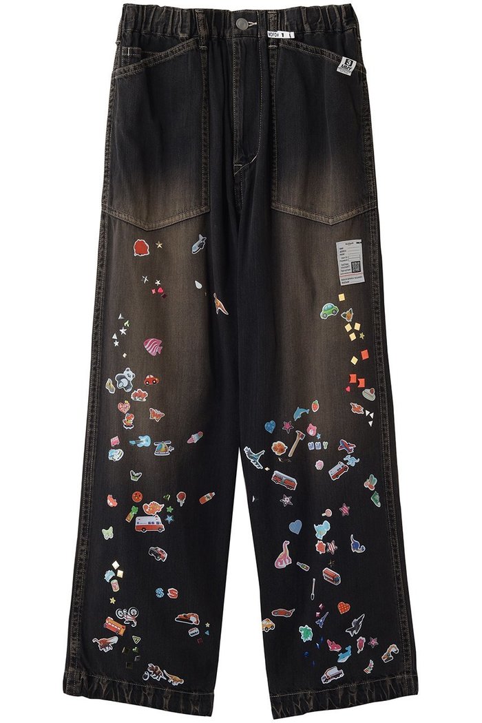 【メゾン ミハラヤスヒロ/Maison MIHARA YASUHIRO / MEN】の【MEN】【Maison MIHARA YASUHIRO】BAKER ジーンズ with STICKER インテリア・キッズ・メンズ・レディースファッション・服の通販 founy(ファニー) https://founy.com/ ファッション Fashion メンズファッション Fashion for Men ボトムス Bottoms デニムパンツ・ジーンズ Denim Pants ジーンズ Jeans, Denim Pants スウェット / スエット Sweatshirt, Sweatwear デニム Denim, Jeans Material パッチ Patch, Appliqué フロント Front, Front Design ポケット Pocket, Pocket Detail ワイド Wide, Wide Fit ワーク Workwear, Utility Style |ID: prp329100004931164 ipo3291000000037011439