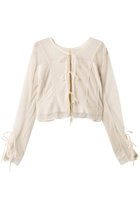 【メゾンスペシャル/MAISON SPECIAL】のReversible Sheer Cardigan/リバーシブルシアーカーディガン 人気、トレンドファッション・服の通販 founy(ファニー) ファッション Fashion レディースファッション Fashion for Women トップス・カットソー Cut & Sew Tops カーディガン・羽織り Layered Style Cardigans シャツ・ブラウス・オフィスカジュアル Elegant Blouses & Button-Ups ロングTシャツ・Tシャツ Longline T-Shirts & Tees カットソー・ベーシックTシャツ Cut-and-Sewn Tops / Stretch Tees & Basics カーディガン Cardigan, Knitwear コンビ Combo, Combination Style シンプル Simple, Minimal ドッキング Docking, Mixed Material 羽織 Haori, Light Jacket リバーシブル Reversible, Two-Sided リボン Ribbon, Bow 夏 Summer thumbnail WHT(ホワイト)|ID: prp329100004931173 ipo3291000000037011544