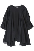 【アユーシ/AAYUSHI】のフリルヘムパフスリーブトップス ブラック|ID:prp329100004931194