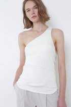 【ル フィル/LE PHIL】の《LE PHIL》カップインリブワンショルダートップ ホワイト|ID: prp329100004931210 ipo3291000000037011932