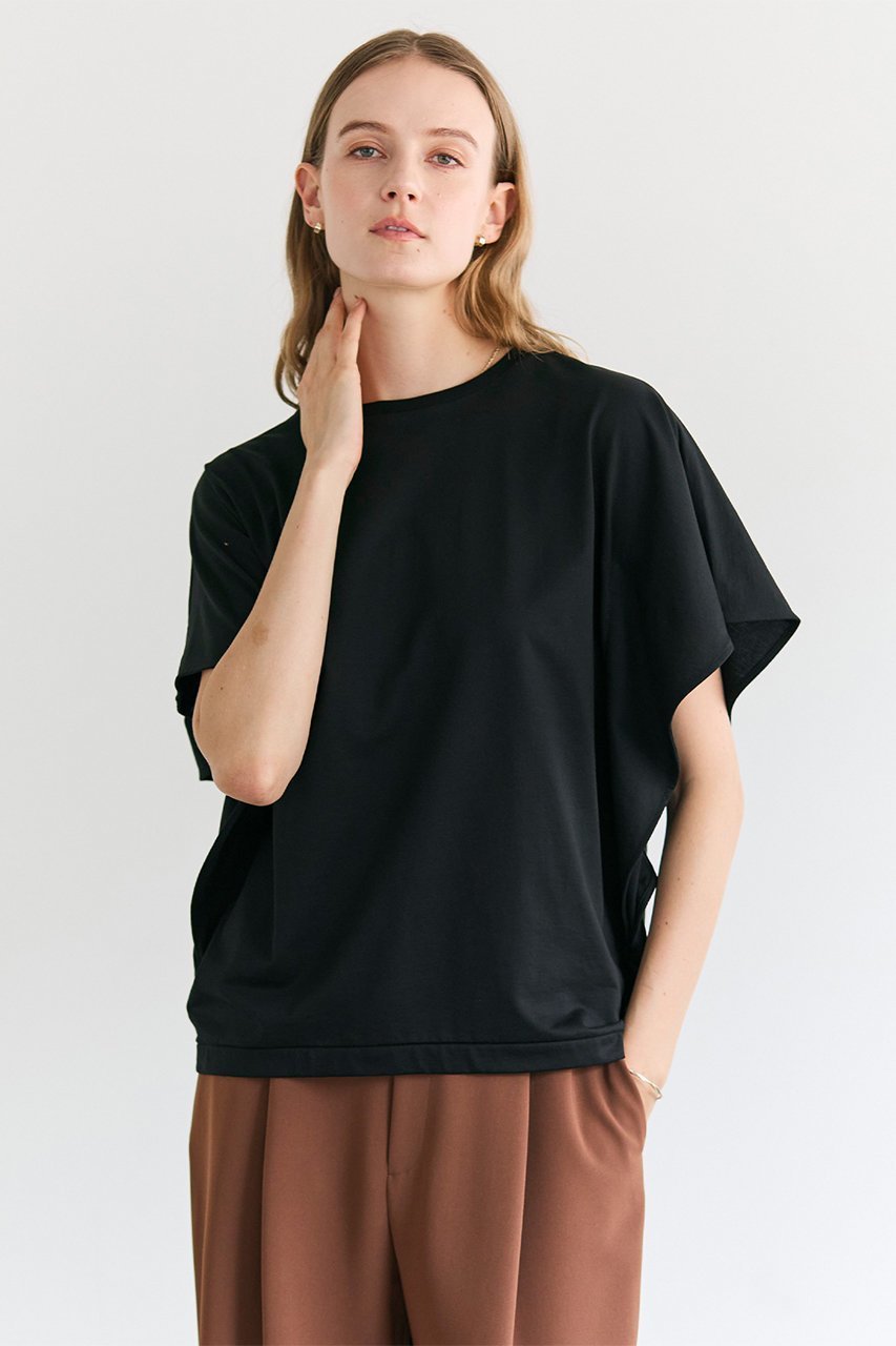【ベイジ,/BEIGE,】のDIOP(ダイオプ)/スビンコットン ドレープTシャツ 人気、トレンドファッション・服の通販 founy(ファニー) 　ファッション　Fashion　レディースファッション　Fashion for Women　トップス・カットソー　Cut & Sew Tops　シャツ・ブラウス・オフィスカジュアル　Elegant Blouses & Button-Ups　ロングTシャツ・Tシャツ　Longline T-Shirts & Tees　カットソー・ベーシックTシャツ　Cut-and-Sewn Tops / Stretch Tees & Basics　なめらか　Smooth, Silky Texture　ショート　Short, Short Length　スリーブ　Sleeve, Long Sleeve / Short Sleeve　ドレープ　Drape, Draping Fabric　再入荷　Restock / Back in Stock　夏　Summer　春　Spring　S/S・春夏　SS, Spring/Summer, Warm Season　other-7|ID: prp329100004931219 ipo3291000000037012026