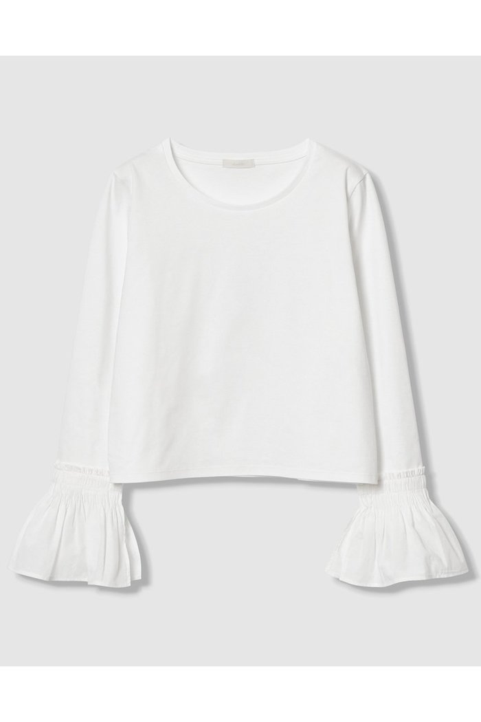 【アルアバイル/allureville】の刺繍プリーツカフスプルオーバー インテリア・キッズ・メンズ・レディースファッション・服の通販 founy(ファニー) https://founy.com/ ファッション Fashion レディースファッション Fashion for Women トップス・カットソー Cut & Sew Tops シャツ・ブラウス・オフィスカジュアル Elegant Blouses & Button-Ups ロングTシャツ・Tシャツ Longline T-Shirts & Tees カジュアルプルオーバー・ニットトップス Pullovers & Knit Tops / Casual Pullovers カットソー・ベーシックTシャツ Cut-and-Sewn Tops / Stretch Tees & Basics カットソー Cut and Sewn Top カフス Cuff Design ギャザー Gathered, Ruffled コンビ Combo, Combination Style シンプル Simple, Minimal スリット Slit, Slit Detail スリーブ Sleeve, Long Sleeve / Short Sleeve ドッキング Docking, Mixed Material バランス Balance, Style Balance フレア Flare, Flared プリーツ Pleats, Pleated ロング Long, Long-Length |ID: prp329100004931223 ipo3291000000037012047