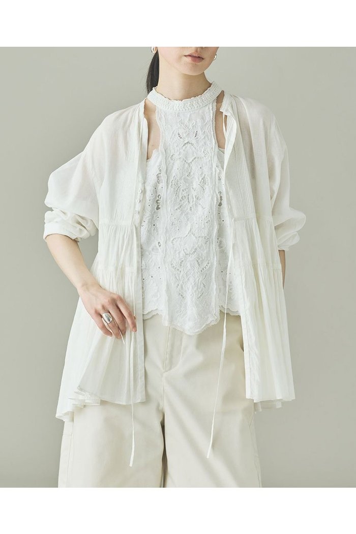 【カレンソロジー/Curensology】のCオーガンGTRブラウス インテリア・キッズ・メンズ・レディースファッション・服の通販 founy(ファニー) https://founy.com/ ファッション Fashion レディースファッション Fashion for Women トップス・カットソー Cut & Sew Tops シャツ・ブラウス・オフィスカジュアル Elegant Blouses & Button-Ups インド Indian Textile オーガンジー Organza Fabric スリーブ Sleeve, Long Sleeve / Short Sleeve フォーマル Formal, Dressy ロング Long, Long-Length 再入荷 Restock / Back in Stock |ID: prp329100004931264 ipo3291000000037012399