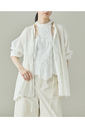 【カレンソロジー/Curensology】のCオーガンGTRブラウス 大人の最旬トレンドファッション＆コーディネート founy(ファウニー) ファッション Fashion レディースファッション Fashion for Women トップス・カットソー Cut & Sew Tops シャツ・ブラウス・オフィスカジュアル Elegant Blouses & Button-Ups インド Indian Textile オーガンジー Organza Fabric スリーブ Sleeve, Long Sleeve / Short Sleeve フォーマル Formal, Dressy ロング Long, Long-Length 再入荷 Restock / Back in Stock |ID:prp329100004931264