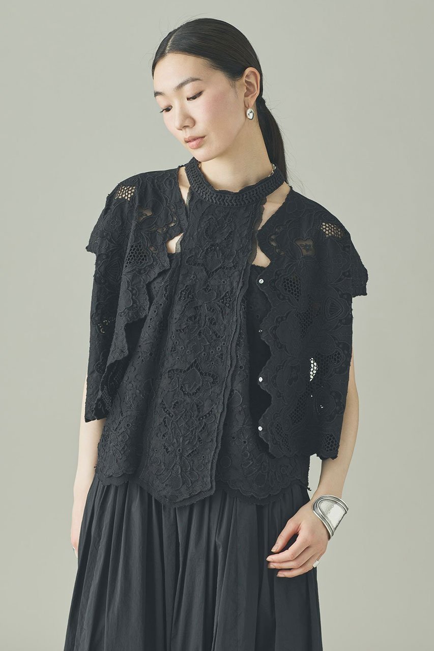 【カレンソロジー/Curensology】のNエンブロイダリーブラウス 人気、トレンドファッション・服の通販 founy(ファニー) 　ファッション　Fashion　レディースファッション　Fashion for Women　トップス・カットソー　Cut & Sew Tops　シャツ・ブラウス・オフィスカジュアル　Elegant Blouses & Button-Ups　インド　Indian Textile　キャミワンピース　Cami Dress, Slip Dress　スリーブ　Sleeve, Long Sleeve / Short Sleeve　チュール　Tulip, Tulip Motif　ノースリーブ　Sleeveless, No-Sleeve　ボタニカル　Botanical, Floral Pattern　ロング　Long, Long-Length　再入荷　Restock / Back in Stock　羽織　Haori, Light Jacket　 other-1|ID: prp329100004931265 ipo3291000000037012422