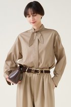 【マルティニーク/martinique】のハイカウントTCブロードシャツ 人気、トレンドファッション・服の通販 founy(ファニー) ファッション Fashion レディースファッション Fashion for Women トップス・カットソー Cut & Sew Tops シャツ・ブラウス・オフィスカジュアル Elegant Blouses & Button-Ups おすすめ Recommended / Our Picks スカーフ Scarf, Neckwear スリーブ Sleeve, Long Sleeve / Short Sleeve ブロード Broadcloth, Fine Cotton ロング Long, Long-Length 今季 This Season, Current Season thumbnail ベージュ|ID: prp329100004931291 ipo3291000000037012587