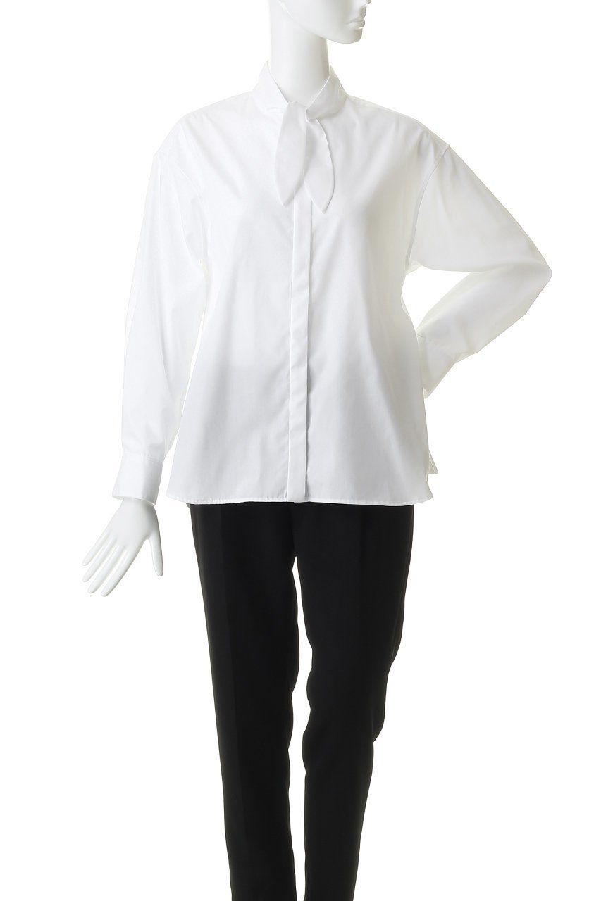 【マルティニーク/martinique】のハイカウントTCブロードシャツ 人気、トレンドファッション・服の通販 founy(ファニー) 　ファッション　Fashion　レディースファッション　Fashion for Women　トップス・カットソー　Cut & Sew Tops　シャツ・ブラウス・オフィスカジュアル　Elegant Blouses & Button-Ups　おすすめ　Recommended / Our Picks　スカーフ　Scarf, Neckwear　スリーブ　Sleeve, Long Sleeve / Short Sleeve　ブロード　Broadcloth, Fine Cotton　ロング　Long, Long-Length　今季　This Season, Current Season　other-2|ID: prp329100004931291 ipo3291000000037012591