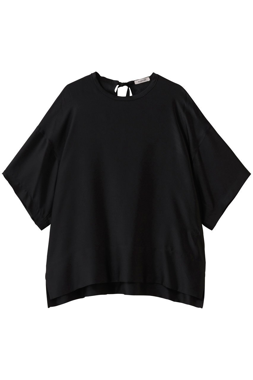 【ブラミンク/BLAMINK】の【BLMK】シルク インティメイト ショートブラウス インテリア・キッズ・メンズ・レディースファッション・服の通販 founy(ファニー) 　ファッション　Fashion　レディースファッション　Fashion for Women　トップス・カットソー　Cut & Sew Tops　シャツ・ブラウス・オフィスカジュアル　Elegant Blouses & Button-Ups　ショート　Short, Short Length　シルク　Silk, 100% Silk　シンプル　Simple, Minimal　スリーブ　Sleeve, Long Sleeve / Short Sleeve　リボン　Ribbon, Bow　定番　Standard, Basic Item　ブラック|ID: prp329100004931327 ipo3291000000037012828