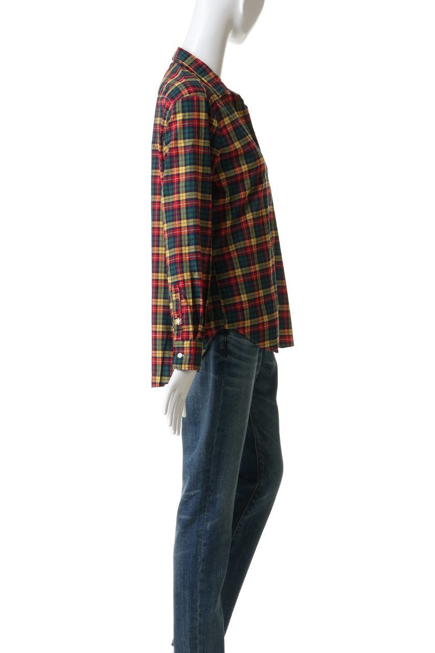 【フランク&アイリーン/Frank&Eileen】のEILEEN イタリアンクラシック グリーンチェックシャツ 人気、トレンドファッション・服の通販 founy(ファニー) 　ファッション　Fashion　レディースファッション　Fashion for Women　トップス・カットソー　Cut & Sew Tops　シャツ・ブラウス・オフィスカジュアル　Elegant Blouses & Button-Ups　クラシカル　Classical, Vintage-Inspired　クラシック　Classic, Timeless Style　スリーブ　Sleeve, Long Sleeve / Short Sleeve　チェック　Check, Plaid, Tartan　デニム　Denim, Jeans Material　フィット　Fit, Slim Fit　ロング　Long, Long-Length　other-3|ID: prp329100004931331 ipo3291000000037012857