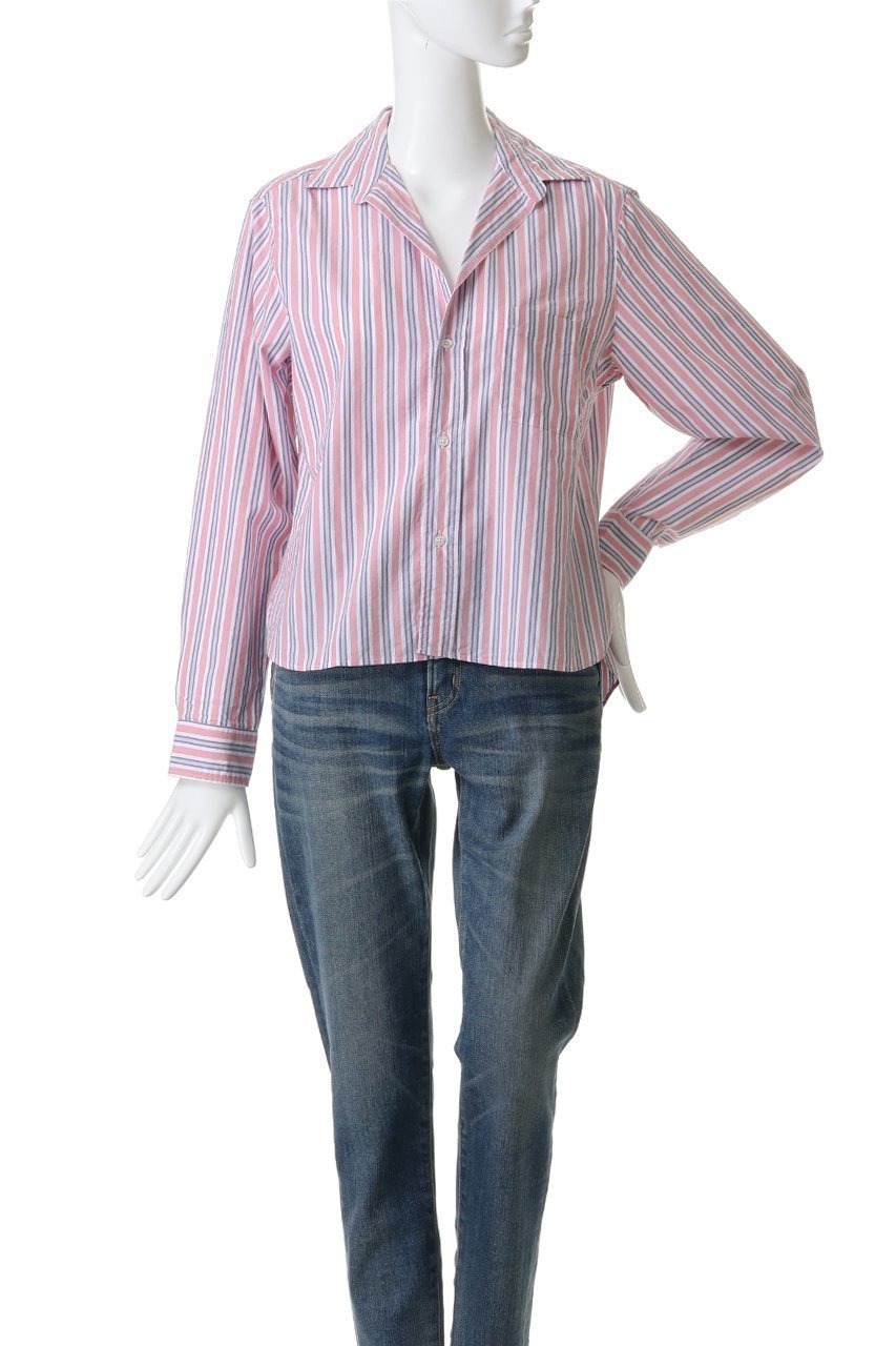 【フランク&アイリーン/Frank&Eileen】のSILVIO イタリアンコットン ピンクストライプシャツ 人気、トレンドファッション・服の通販 founy(ファニー) 　ファッション　Fashion　レディースファッション　Fashion for Women　トップス・カットソー　Cut & Sew Tops　シャツ・ブラウス・オフィスカジュアル　Elegant Blouses & Button-Ups　エレガント 上品　Elegant　ストライプ　Stripe, Striped Pattern　スリーブ　Sleeve, Long Sleeve / Short Sleeve　ロング　Long, Long-Length　定番　Standard, Basic Item　無地　Plain, Solid Color　other-2|ID: prp329100004931334 ipo3291000000037012867