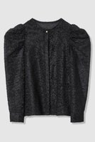 【アナイ/ANAYI】のカットジャガードパワショル ブラウス 人気、トレンドファッション・服の通販 founy(ファニー) ファッション Fashion レディースファッション Fashion for Women トップス・カットソー Cut & Sew Tops シャツ・ブラウス・オフィスカジュアル Elegant Blouses & Button-Ups インナー Innerwear ギャザー Gathered, Ruffled ショルダー Shoulder, Shoulder Strap ジャカード／ジャガード Jacquard, Woven Pattern ジャケット Jacket, Outerwear スリーブ Sleeve, Long Sleeve / Short Sleeve フロント Front, Front Design メタル Metal, Metal Parts ロング Long, Long-Length エレガント 上品 Elegant |ID:prp329100004931336