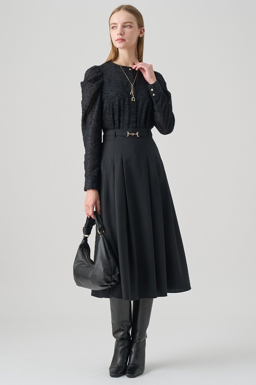 【アナイ/ANAYI】のカットジャガードパワショル ブラウス 人気、トレンドファッション・服の通販 founy(ファニー) 　ファッション　Fashion　レディースファッション　Fashion for Women　トップス・カットソー　Cut & Sew Tops　シャツ・ブラウス・オフィスカジュアル　Elegant Blouses & Button-Ups　インナー　Innerwear　ギャザー　Gathered, Ruffled　ショルダー　Shoulder, Shoulder Strap　ジャカード／ジャガード　Jacquard, Woven Pattern　ジャケット　Jacket, Outerwear　スリーブ　Sleeve, Long Sleeve / Short Sleeve　フロント　Front, Front Design　メタル　Metal, Metal Parts　ロング　Long, Long-Length　エレガント 上品　Elegant　other-8|ID: prp329100004931336 ipo3291000000037012891