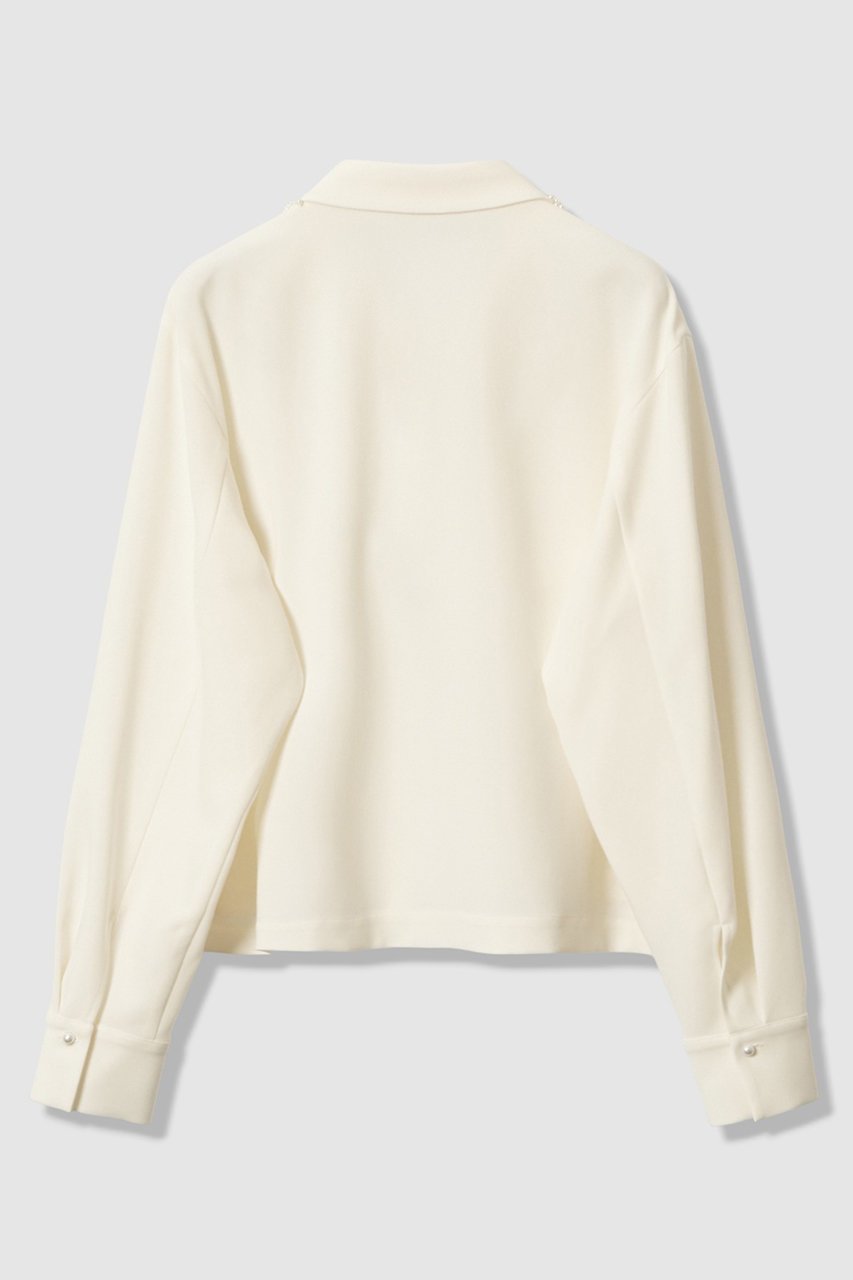 【アナイ/ANAYI】の【セットアップ対応商品】ダブルクロスフリンジビジュー ブラウス 人気、トレンドファッション・服の通販 founy(ファニー) 　ファッション　Fashion　レディースファッション　Fashion for Women　トップス・カットソー　Cut & Sew Tops　シャツ・ブラウス・オフィスカジュアル　Elegant Blouses & Button-Ups　おすすめ　Recommended / Our Picks　コンパクト　Compact, Small Size　スリーブ　Sleeve, Long Sleeve / Short Sleeve　セットアップ　Set-Up, Coordinated Outfit　ダブル　Double, Double-Breasted　バランス　Balance, Style Balance　パール　Pearl, Pearl Accent　フリンジ　Fringe, Tassel　フロント　Front, Front Design　リュクス　Luxury, Elegant, High-End, Chic　ロング　Long, Long-Length　エレガント 上品　Elegant　other-2|ID: prp329100004931338 ipo3291000000037012897