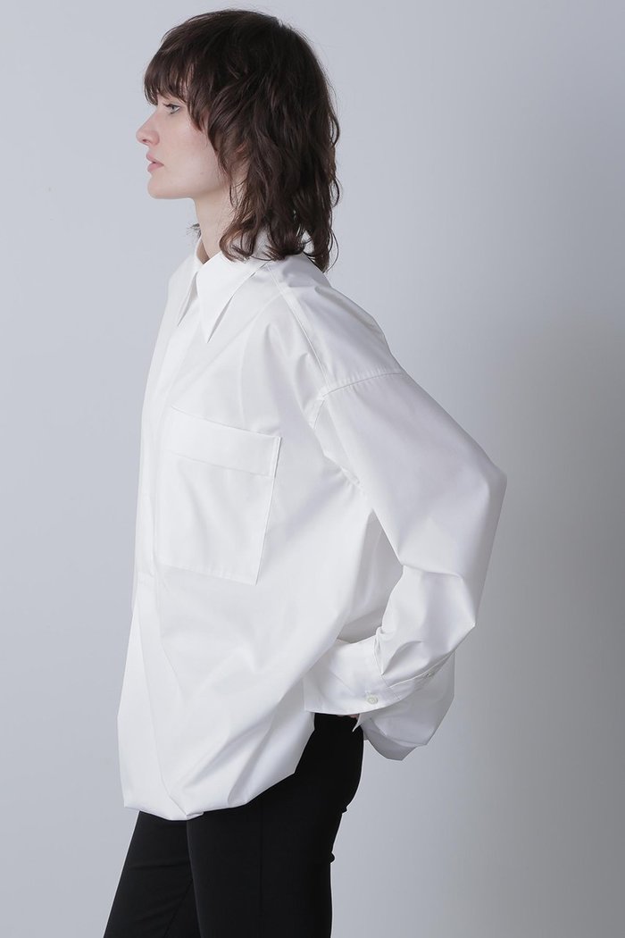 【ヒューエルミュージアム/hueLe Museum】の【STUMBLY】Baloon Silhouette Shirts インテリア・キッズ・メンズ・レディースファッション・服の通販 founy(ファウニー) https://founy.com/ ファッション Fashion レディースファッション Fashion for Women トップス・カットソー Cut & Sew Tops シャツ・ブラウス・オフィスカジュアル Elegant Blouses & Button-Ups カフス Cuff Design スリーブ Sleeve, Long Sleeve / Short Sleeve ダブル Double, Double-Breasted バルーン Balloon, Balloon Silhouette ブラウジング Blouson Silhouette, Cinched Waist ロング Long, Long-Length |ID: prp329100004931347 ipo3291000000037012980