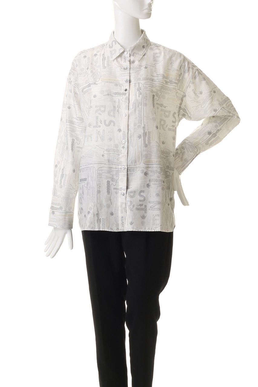 【プリスティン/PRISTINE】のWinter cactus シャツ 人気、トレンドファッション・服の通販 founy(ファニー) 　ファッション　Fashion　レディースファッション　Fashion for Women　トップス・カットソー　Cut & Sew Tops　シャツ・ブラウス・オフィスカジュアル　Elegant Blouses & Button-Ups　冬　Winter / This Winter　おすすめ　Recommended / Our Picks　カフス　Cuff Design　シンプル　Simple, Minimal　スリーブ　Sleeve, Long Sleeve / Short Sleeve　フラワー　Flower, Floral　プリント　Print, Printed Pattern　モダン　Modern, Contemporary　ロング　Long, Long-Length　ワイド　Wide, Wide Fit　other-2|ID: prp329100004931349 ipo3291000000037013009