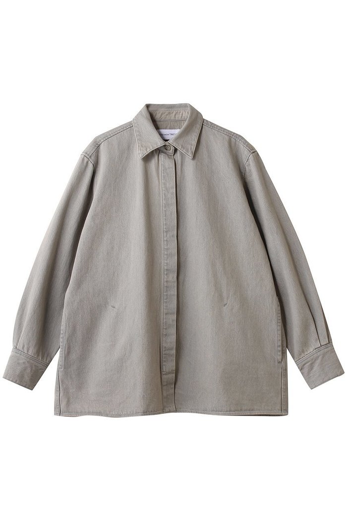 【マルティニーク/martinique】の《別注》【TU ES MON TRESOR】The Opal Denim Overシャツ インテリア・キッズ・メンズ・レディースファッション・服の通販 founy(ファウニー) https://founy.com/ ファッション Fashion レディースファッション Fashion for Women トップス・カットソー Cut & Sew Tops シャツ・ブラウス・オフィスカジュアル Elegant Blouses & Button-Ups スリーブ Sleeve, Long Sleeve / Short Sleeve デニム Denim, Jeans Material ロング Long, Long-Length エレガント 上品 Elegant 別注 Limited Edition, Custom Order 羽織 Haori, Light Jacket |ID: prp329100004931352 ipo3291000000037013037