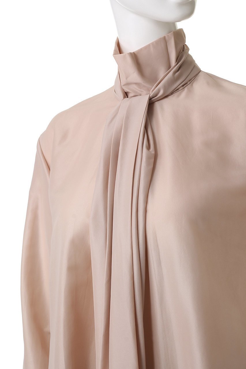【バウト/BOWTE】のNYLON SILK WASHER KNOT LIKE BLOUSE/ブラウス 人気、トレンドファッション・服の通販 founy(ファニー) 　ファッション　Fashion　レディースファッション　Fashion for Women　トップス・カットソー　Cut & Sew Tops　シャツ・ブラウス・オフィスカジュアル　Elegant Blouses & Button-Ups　アシンメトリー　Asymmetrical Style　イレギュラー　Irregular Design　シルク　Silk, 100% Silk　ジャケット　Jacket, Outerwear　スリーブ　Sleeve, Long Sleeve / Short Sleeve　ロング　Long, Long-Length　other-5|ID: prp329100004931355 ipo3291000000037013070