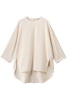 【ドメル/DOMELLE】のバック ラウンド ヘム ブラウス 大人の最旬トレンドファッション＆コーディネート founy(ファウニー) ファッション Fashion レディースファッション Fashion for Women トップス・カットソー Cut & Sew Tops シャツ・ブラウス・オフィスカジュアル Elegant Blouses & Button-Ups バッグ Bags インナー Innerwear カッティング Cutting Detail シンプル Simple, Minimal ジャケット Jacket, Outerwear スリーブ Sleeve, Long Sleeve / Short Sleeve ドレープ Drape, Draping Fabric ラウンド Round, Round Neck ロング Long, Long-Length 定番 Standard, Basic Item |ID:prp329100004931361