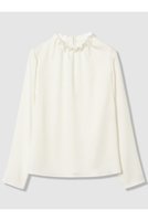 【アナイ/ANAYI】のハンマーサテンスタンド ブラウス 人気、トレンドファッション・服の通販 founy(ファニー) ファッション Fashion レディースファッション Fashion for Women トップス・カットソー Cut & Sew Tops シャツ・ブラウス・オフィスカジュアル Elegant Blouses & Button-Ups サテン Satin, Glossy Fabric シンプル Simple, Minimal スタンド Stand Collar, Upright Stand スリーブ Sleeve, Long Sleeve / Short Sleeve ロング Long, Long-Length エレガント 上品 Elegant |ID:prp329100004931370