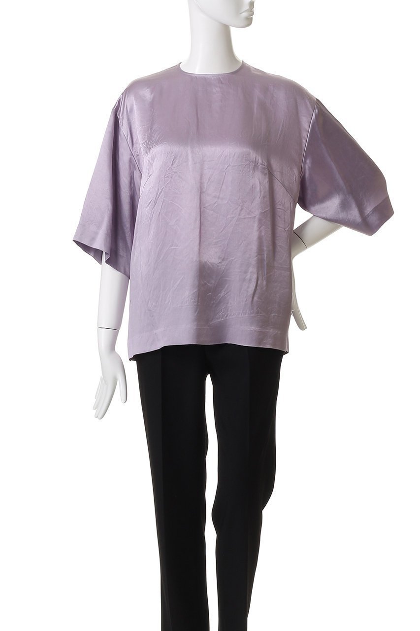 【オブリオ/AUBRIOT】のリバーレースブラウス 人気、トレンドファッション・服の通販 founy(ファニー) 　ファッション　Fashion　レディースファッション　Fashion for Women　トップス・カットソー　Cut & Sew Tops　シャツ・ブラウス・オフィスカジュアル　Elegant Blouses & Button-Ups　サテン　Satin, Glossy Fabric　ショート　Short, Short Length　スリーブ　Sleeve, Long Sleeve / Short Sleeve　バランス　Balance, Style Balance　フランス　France, French　ライナー　Liner, Inner Layer　ラグジュアリー　Luxury, Elegant　リラックス　Relax, Relaxed Fit　レース　Lace, Lace Fabric　other-6|ID: prp329100004931371 ipo3291000000037013225