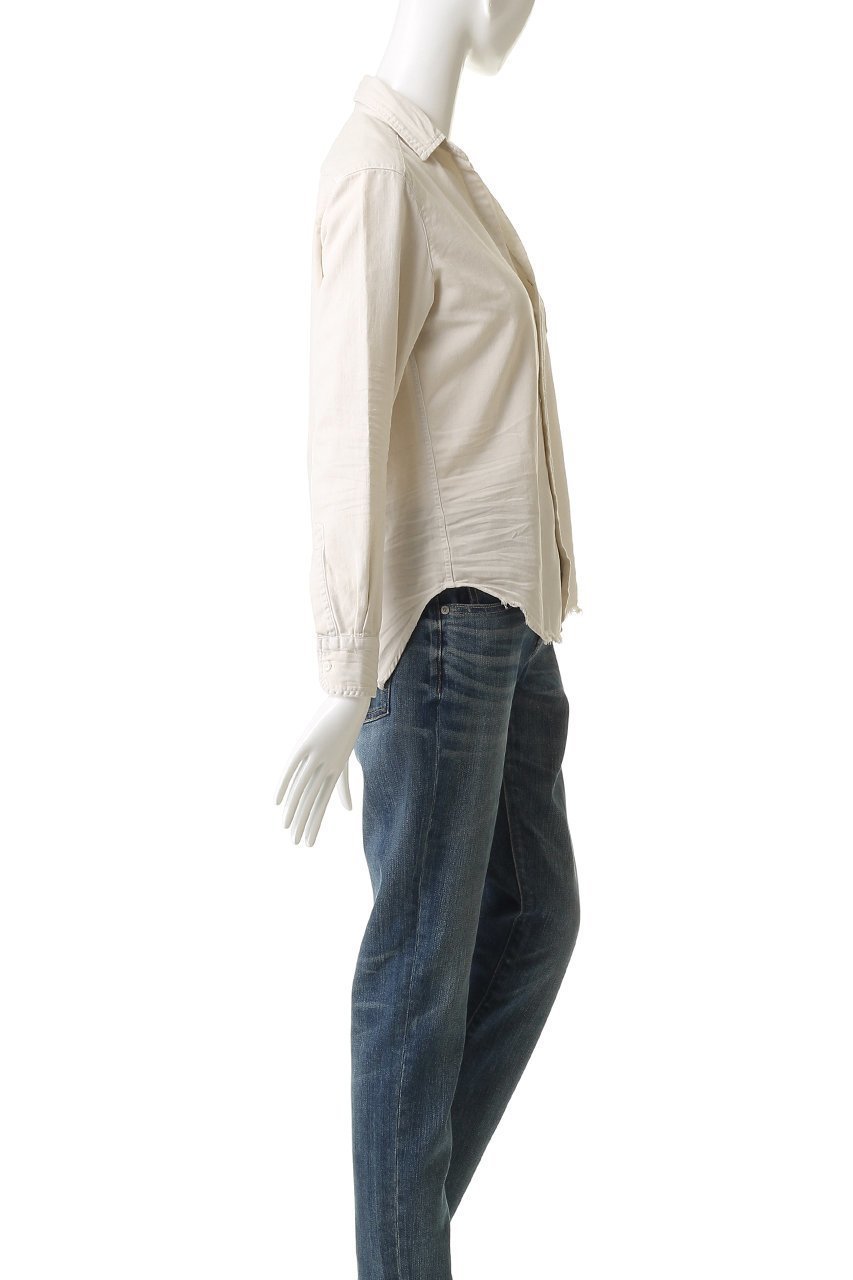 【フランク&アイリーン/Frank&Eileen】のEILEEN イタリアンフェイマスカラーデニム シャツ 人気、トレンドファッション・服の通販 founy(ファニー) 　ファッション　Fashion　レディースファッション　Fashion for Women　トップス・カットソー　Cut & Sew Tops　シャツ・ブラウス・オフィスカジュアル　Elegant Blouses & Button-Ups　コンパクト　Compact, Small Size　シンプル　Simple, Minimal　スリーブ　Sleeve, Long Sleeve / Short Sleeve　ダメージ　Distressed, Destroyed　デニム　Denim, Jeans Material　ポケット　Pocket, Pocket Detail　ロング　Long, Long-Length　定番　Standard, Basic Item　other-3|ID: prp329100004931373 ipo3291000000037013251