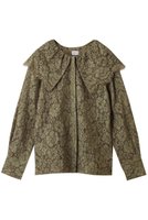 【マノフ/MANOF】のLACE COLLAR SHIRT 大人の最旬トレンドファッション＆コーディネート founy(ファウニー) ファッション Fashion レディースファッション Fashion for Women トップス・カットソー Cut & Sew Tops シャツ・ブラウス・オフィスカジュアル Elegant Blouses & Button-Ups おすすめ Recommended / Our Picks エレガント 上品 Elegant ジャケット Jacket, Outerwear スリーブ Sleeve, Long Sleeve / Short Sleeve フェミニン Feminine, Girly レース Lace, Lace Fabric ロング Long, Long-Length |ID:prp329100004931374