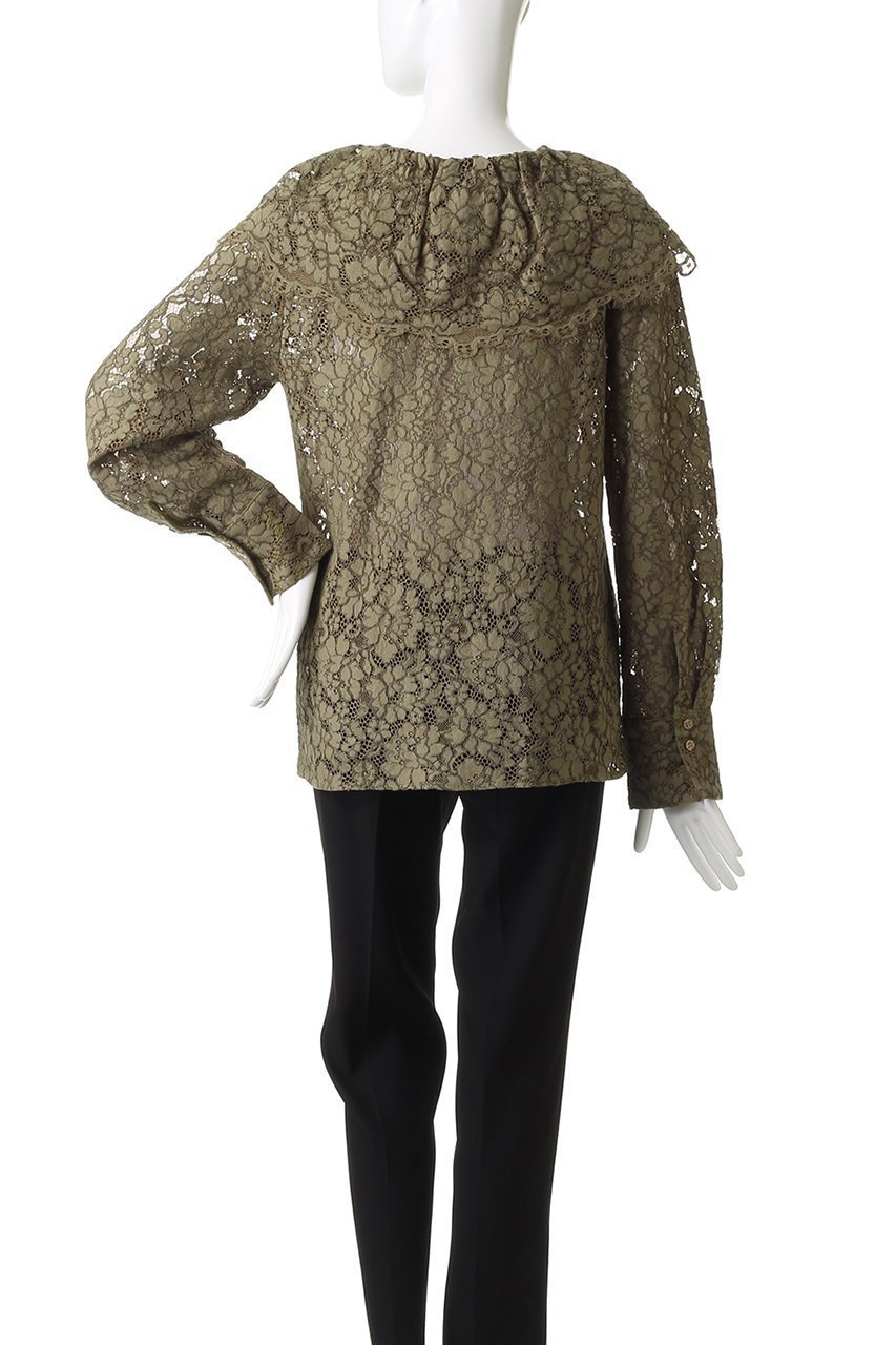 【マノフ/MANOF】のLACE COLLAR SHIRT 人気、トレンドファッション・服の通販 founy(ファニー) 　ファッション　Fashion　レディースファッション　Fashion for Women　トップス・カットソー　Cut & Sew Tops　シャツ・ブラウス・オフィスカジュアル　Elegant Blouses & Button-Ups　おすすめ　Recommended / Our Picks　エレガント 上品　Elegant　ジャケット　Jacket, Outerwear　スリーブ　Sleeve, Long Sleeve / Short Sleeve　フェミニン　Feminine, Girly　レース　Lace, Lace Fabric　ロング　Long, Long-Length　other-4|ID: prp329100004931374 ipo3291000000037013268