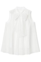 【アナイ/ANAYI】のソフトオーガンリボンボウタイ ブラウス 人気、トレンドファッション・服の通販 founy(ファニー) ファッション Fashion レディースファッション Fashion for Women トップス・カットソー Cut & Sew Tops キャミソール&ノースリーブ Camisoles & Sleeveless Tops シャツ・ブラウス・オフィスカジュアル Elegant Blouses & Button-Ups インナー Innerwear オーガンジー Organza Fabric キャミソール Camisole, Spaghetti Strap Top シアー Sheer, See-Through シルク Silk, 100% Silk ノースリーブ Sleeveless, No-Sleeve フェミニン Feminine, Girly フロント Front, Front Design リボン Ribbon, Bow エレガント 上品 Elegant thumbnail ホワイト|ID: prp329100004931381 ipo3291000000037013323