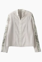 【ミューラル/MURRAL】のTears フラワー レース トップス 人気、トレンドファッション・服の通販 founy(ファニー) ファッション Fashion レディースファッション Fashion for Women トップス・カットソー Cut & Sew Tops シャツ・ブラウス・オフィスカジュアル Elegant Blouses & Button-Ups レーストップス・繊細レースブラウス Lace Tops / Delicate Lace Blouses 2025年 2025 2025-2026秋冬・A/W Autumn/Winter 2025–26 AW25–26 エレガント 上品 Elegant ケミカル Chemical, Chemical Wash コレクション Collection, Seasonal Line サテン Satin, Glossy Fabric スタンド Stand Collar, Upright Stand スリーブ Sleeve, Long Sleeve / Short Sleeve ダブル Double, Double-Breasted ハンド Hand, Handmade フェイス Face, Facial Design フラワー Flower, Floral ミックス Mix, Mixed Style モチーフ Motif, Design Theme レース Lace, Lace Fabric ロング Long, Long-Length A/W・秋冬 Autumn/Winter thumbnail ライトグレー|ID: prp329100004931384 ipo3291000000037013345
