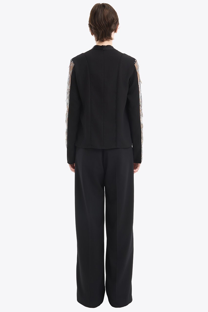 【ミューラル/MURRAL】のTears フラワー レース トップス 人気、トレンドファッション・服の通販 founy(ファニー) 　ファッション　Fashion　レディースファッション　Fashion for Women　トップス・カットソー　Cut & Sew Tops　シャツ・ブラウス・オフィスカジュアル　Elegant Blouses & Button-Ups　レーストップス・繊細レースブラウス　Lace Tops / Delicate Lace Blouses　2025年　2025　2025-2026秋冬・A/W　Autumn/Winter 2025–26 AW25–26　エレガント 上品　Elegant　ケミカル　Chemical, Chemical Wash　コレクション　Collection, Seasonal Line　サテン　Satin, Glossy Fabric　スタンド　Stand Collar, Upright Stand　スリーブ　Sleeve, Long Sleeve / Short Sleeve　ダブル　Double, Double-Breasted　ハンド　Hand, Handmade　フェイス　Face, Facial Design　フラワー　Flower, Floral　ミックス　Mix, Mixed Style　モチーフ　Motif, Design Theme　レース　Lace, Lace Fabric　ロング　Long, Long-Length　A/W・秋冬　Autumn/Winter　other-8|ID: prp329100004931384 ipo3291000000037013362