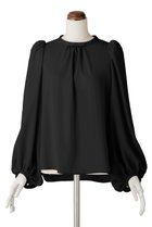 【デイジーリン/DAISY LIN】のBlouse “Audrey Ribbon II” 人気、トレンドファッション・服の通販 founy(ファニー) ファッション Fashion レディースファッション Fashion for Women トップス・カットソー Cut & Sew Tops シャツ・ブラウス・オフィスカジュアル Elegant Blouses & Button-Ups ウォッシャブル Machine Washable シンプル Simple, Minimal スリーブ Sleeve, Long Sleeve / Short Sleeve チュール Tulip, Tulip Motif ドレープ Drape, Draping Fabric フロント Front, Front Design リボン Ribbon, Bow ロング Long, Long-Length 人気 Popular, Best Seller 秋 Autumn thumbnail ブラックブラック|ID: prp329100004931389 ipo3291000000037013383