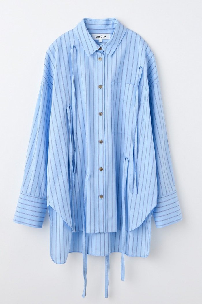 【エンフォルド/ENFOLD】のRIBBON SHIRT/シャツ インテリア・キッズ・メンズ・レディースファッション・服の通販 founy(ファウニー) https://founy.com/ ファッション Fashion レディースファッション Fashion for Women トップス・カットソー Cut & Sew Tops シャツ・ブラウス・オフィスカジュアル Elegant Blouses & Button-Ups おすすめ Recommended / Our Picks コンパクト Compact, Small Size スリーブ Sleeve, Long Sleeve / Short Sleeve ドレープ Drape, Draping Fabric フリンジ Fringe, Tassel リボン Ribbon, Bow ロング Long, Long-Length 羽織 Haori, Light Jacket |ID: prp329100004931394 ipo3291000000037013425