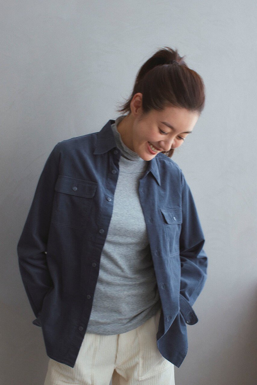 【マイ ウィークネス/MY WEAKNESS】のRanch Shirt 人気、トレンドファッション・服の通販 founy(ファニー) 　ファッション　Fashion　レディースファッション　Fashion for Women　トップス・カットソー　Cut & Sew Tops　シャツ・ブラウス・オフィスカジュアル　Elegant Blouses & Button-Ups　コーデュロイ　Corduroy, Cord Fabric　スリーブ　Sleeve, Long Sleeve / Short Sleeve　フラップ　Flap, Flap Pocket　ポケット　Pocket, Pocket Detail　ロング　Long, Long-Length　ワーク　Workwear, Utility Style　定番　Standard, Basic Item　other-7|ID: prp329100004931409 ipo3291000000037013568