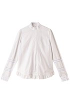 【コルピエロ/Col Pierrot】のフランス製レースブラウス 人気、トレンドファッション・服の通販 founy(ファニー) ファッション Fashion レディースファッション Fashion for Women トップス・カットソー Cut & Sew Tops シャツ・ブラウス・オフィスカジュアル Elegant Blouses & Button-Ups ジャケット Jacket, Outerwear スリーブ Sleeve, Long Sleeve / Short Sleeve フランス France, French レース Lace, Lace Fabric ロング Long, Long-Length エレガント 上品 Elegant 春 Spring 秋 Autumn thumbnail ホワイト|ID: prp329100004931414 ipo3291000000037013593
