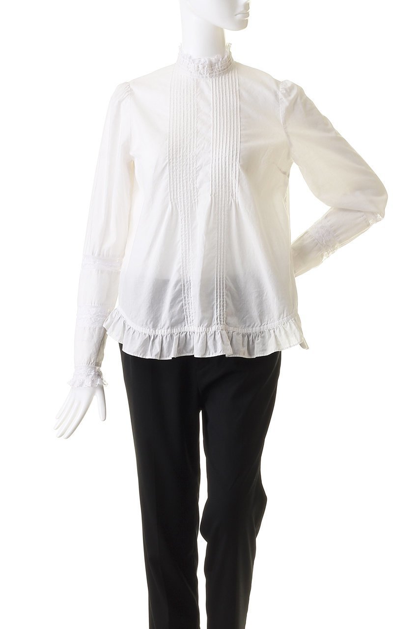 【コルピエロ/Col Pierrot】のフランス製レースブラウス 人気、トレンドファッション・服の通販 founy(ファニー) 　ファッション　Fashion　レディースファッション　Fashion for Women　トップス・カットソー　Cut & Sew Tops　シャツ・ブラウス・オフィスカジュアル　Elegant Blouses & Button-Ups　ジャケット　Jacket, Outerwear　スリーブ　Sleeve, Long Sleeve / Short Sleeve　フランス　France, French　レース　Lace, Lace Fabric　ロング　Long, Long-Length　エレガント 上品　Elegant　春　Spring　秋　Autumn　other-2|ID: prp329100004931414 ipo3291000000037013595