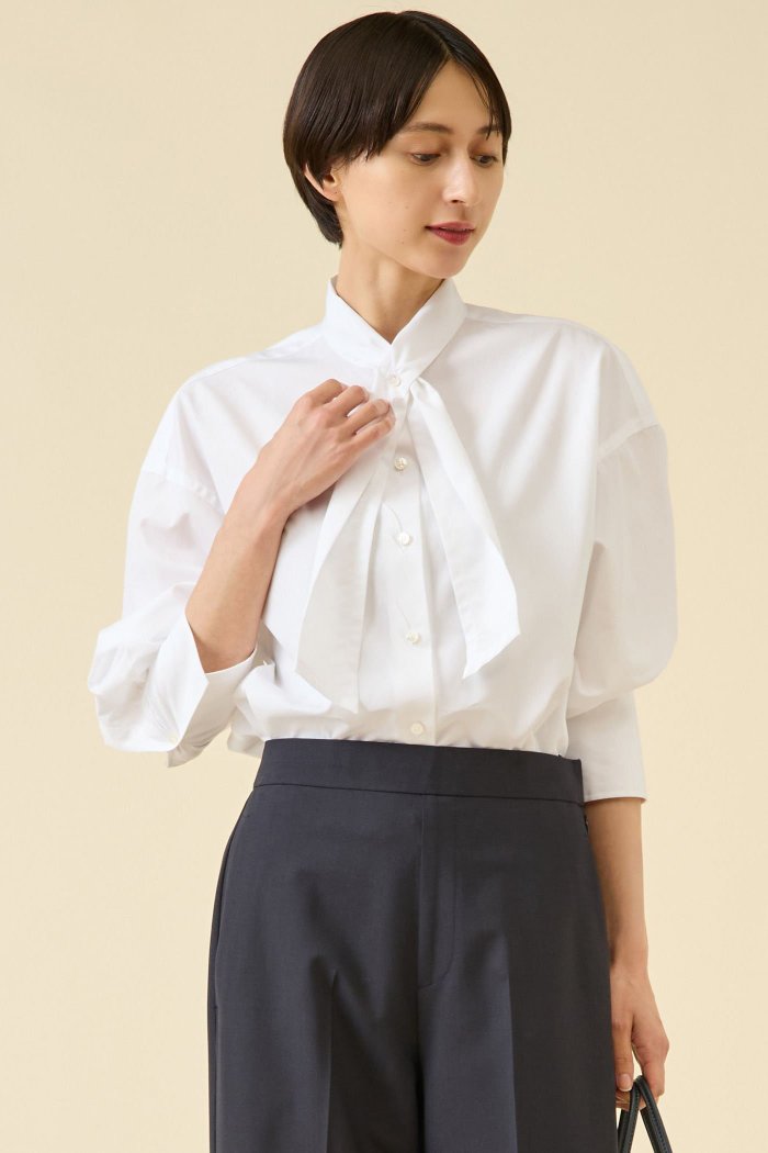 【マルティニーク/martinique】のESSENTIAL ボウタイブラウス インテリア・キッズ・メンズ・レディースファッション・服の通販 founy(ファウニー) https://founy.com/ ファッション Fashion レディースファッション Fashion for Women トップス・カットソー Cut & Sew Tops シャツ・ブラウス・オフィスカジュアル Elegant Blouses & Button-Ups おすすめ Recommended / Our Picks ジャケット Jacket, Outerwear スリーブ Sleeve, Long Sleeve / Short Sleeve ロング Long, Long-Length 冬 Winter / This Winter 秋 Autumn |ID: prp329100004931416 ipo3291000000037013638
