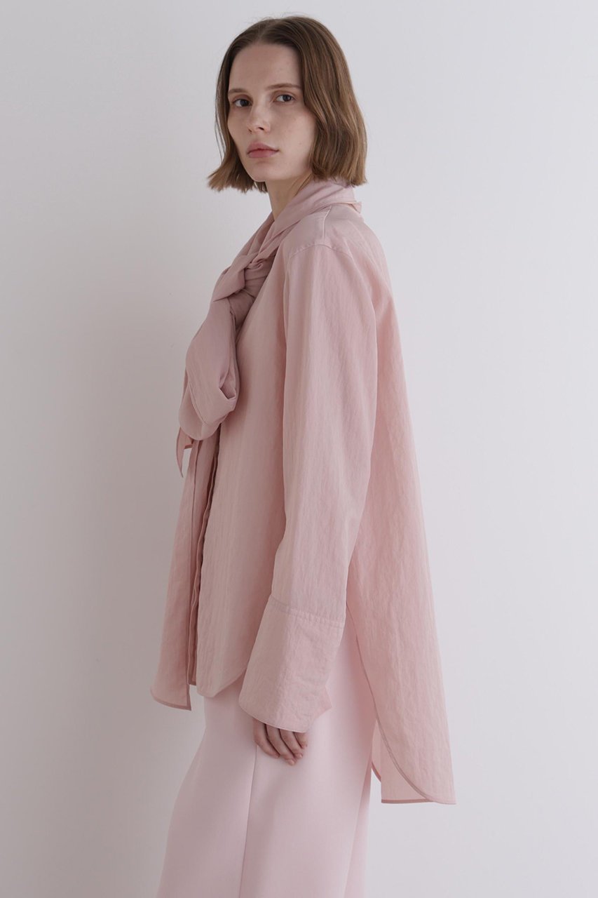 【ル フィル/LE PHIL】のコンパクトナイロンボウタイブラウス 人気、トレンドファッション・服の通販 founy(ファニー) 　ファッション　Fashion　レディースファッション　Fashion for Women　トップス・カットソー　Cut & Sew Tops　シャツ・ブラウス・オフィスカジュアル　Elegant Blouses & Button-Ups　おすすめ　Recommended / Our Picks　シンプル　Simple, Minimal　スタンダード　Standard, Basic　スリーブ　Sleeve, Long Sleeve / Short Sleeve　セットアップ　Set-Up, Coordinated Outfit　タフタ　Taffeta, Structured Fabric　ボトム　Bottoms, Lower Wear　ロング　Long, Long-Length　今季　This Season, Current Season　other-4|ID: prp329100004931431 ipo3291000000037013746