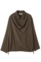 【クルニ/CULLNI】の【UNISEX】Airy Cloth ドレープ ドローストリング ハーフジップシャツ ベージュ|ID: prp329100004931448 ipo3291000000037013840