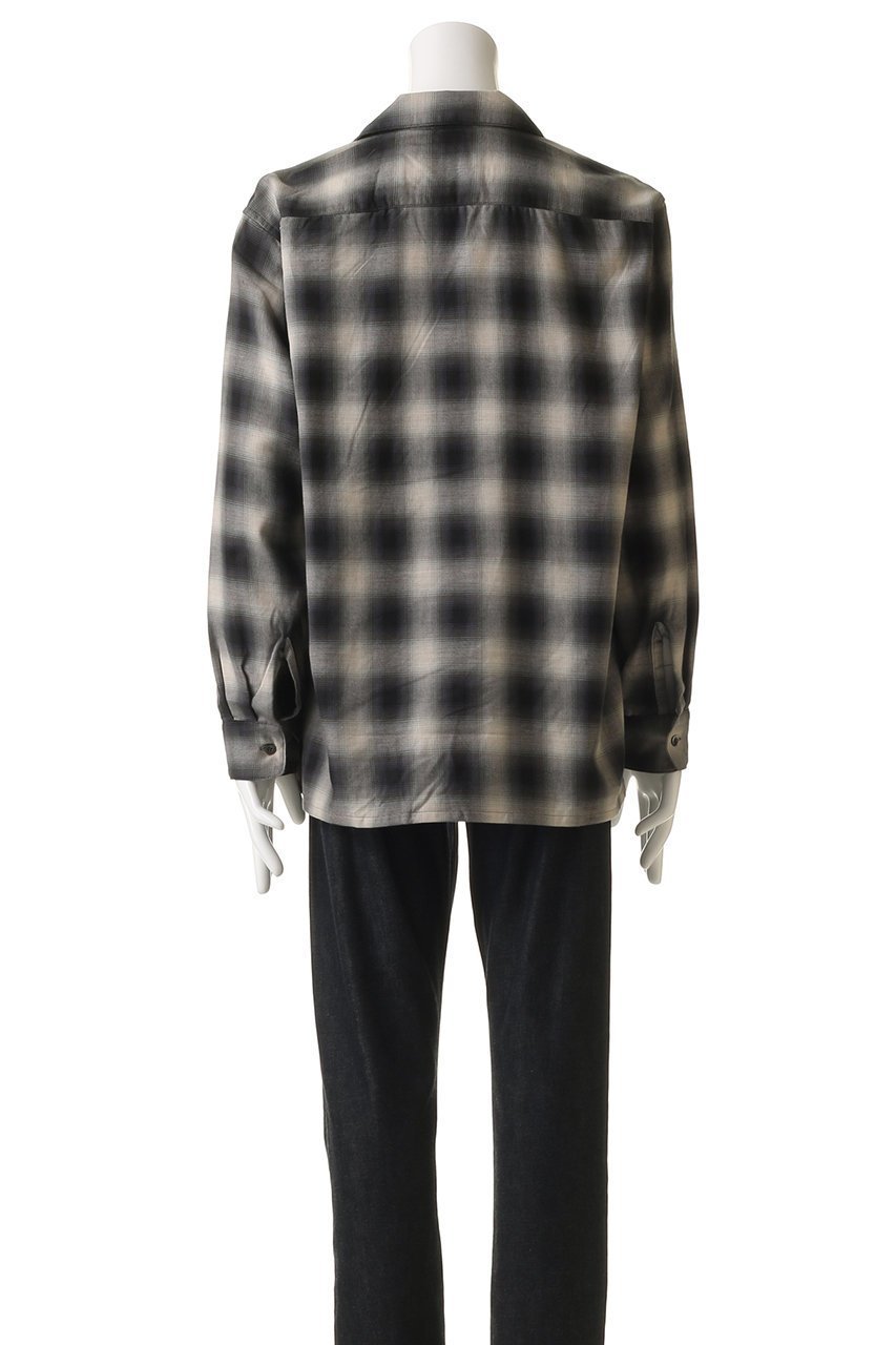 【セブン バイ セブン/SEVEN BY SEVEN / MEN】の【MEN】OMBRE CHECK オープンカラー シャツ 人気、トレンドファッション・服の通販 founy(ファニー) 　ファッション　Fashion　メンズファッション　Fashion for Men　シンプル　Simple, Minimal　スリーブ　Sleeve, Long Sleeve / Short Sleeve　ドレープ　Drape, Draping Fabric　リラックス　Relax, Relaxed Fit　ロング　Long, Long-Length　エレガント 上品　Elegant　other-4|ID: prp329100004931453 ipo3291000000037013900