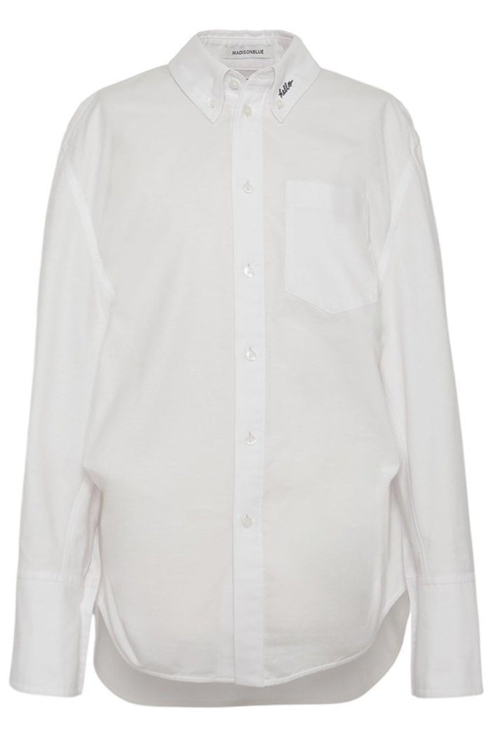 【マディソンブルー/MADISONBLUE】のSWING TWISTED SH OX オックスシャツ インテリア・キッズ・メンズ・レディースファッション・服の通販 founy(ファウニー) https://founy.com/ ファッション Fashion レディースファッション Fashion for Women トップス・カットソー Cut & Sew Tops シャツ・ブラウス・オフィスカジュアル Elegant Blouses & Button-Ups スリーブ Sleeve, Long Sleeve / Short Sleeve ドレープ Drape, Draping Fabric ロング Long, Long-Length |ID: prp329100004931458 ipo3291000000037013942
